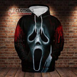 Ghost Face 3D Halloween Hoodie Scary Hallow2