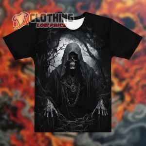 Gothic Grim Reaper T- Shirt, Grim Reaper T- Shirt For Men, Halloween Gift, Grim Reaper All- Over T- Shirts, Best Halloween Costumes Merch