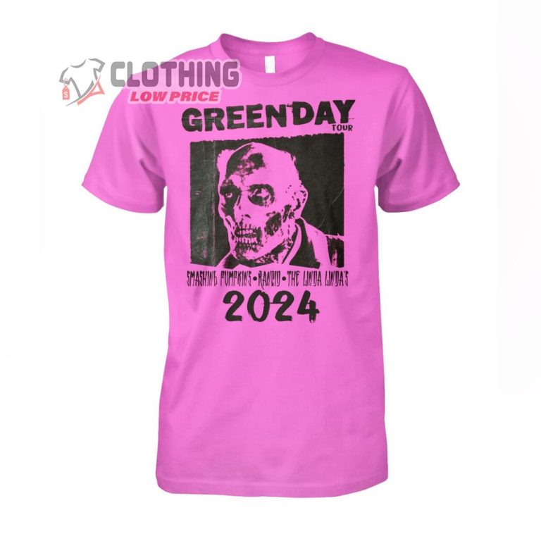 Green Day Smashing Pumpkins Tour 2024 Merch, Green Day Tour 2024 Shirt