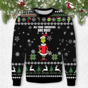 Grinch Buckle Up Butter Cup Ugly Xmas Sweatshirt, Grinch Cartoon Sweater, Grinch Stole Christmas Sweater, Grinchmas Movie Shirt