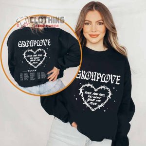 Grouplove And Bully Band Tour 2024 Merch uplove And Bully 2024 Rock And Roll You Won'T Save Me Tour Shirt Grouplove Albums Sweatshirt Grouplove 2024 US Tour Dates T Shirt 2