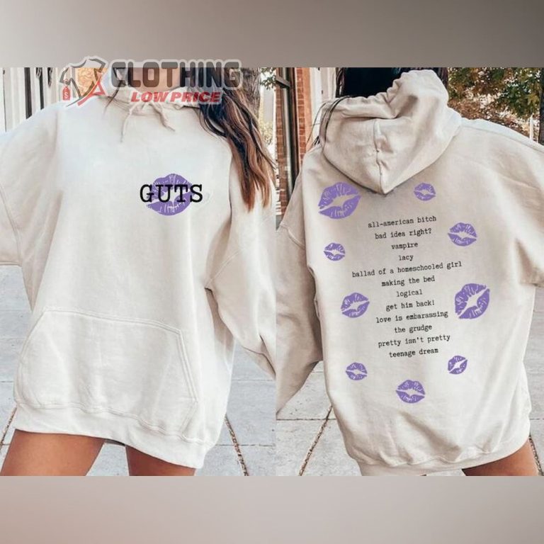 Olivia Rodrigo Album 2024 Merch, Olivia Guts Tour 2024 Sweatshirt ...