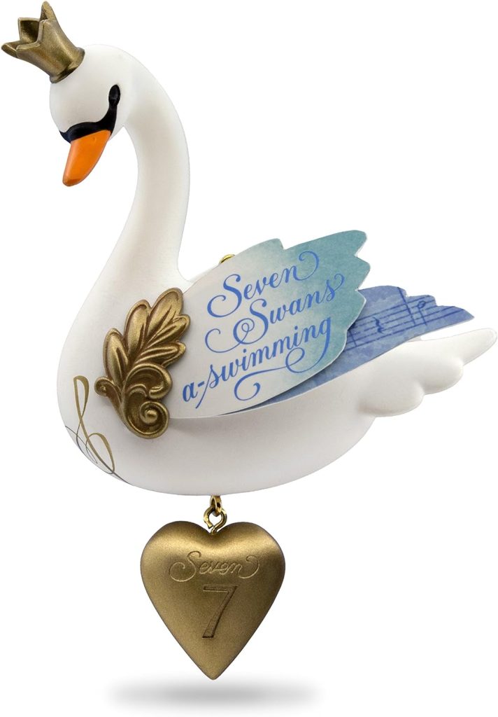 Hallmark Keepsake 2017 Seven Swans a Swimming Twelve Days of Christmas Ornament amazon