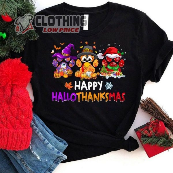 Hallothanksmas Paw Shirt, Happy Hallothanksmas Dog Paw Sweatshirt, Paw  Hallothanksmas Shirt, Merry Hallothanksmas Merch