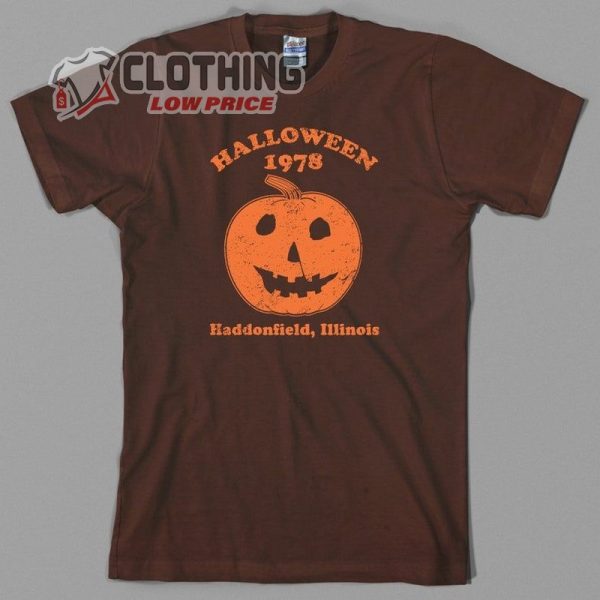 Halloween 1978 Vintage Retro Michael Myers Jamie Lee Curtis Horror Movie Haddonfield Tee