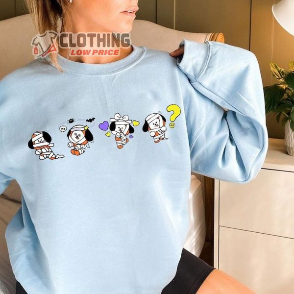 Halloween BT21 Chimmy Mummy Shirt, Halloween Mummy Sweatshirt, Halloween Bts Shirt, Bt21 Jimin Chimmy, BTS Fan Gift