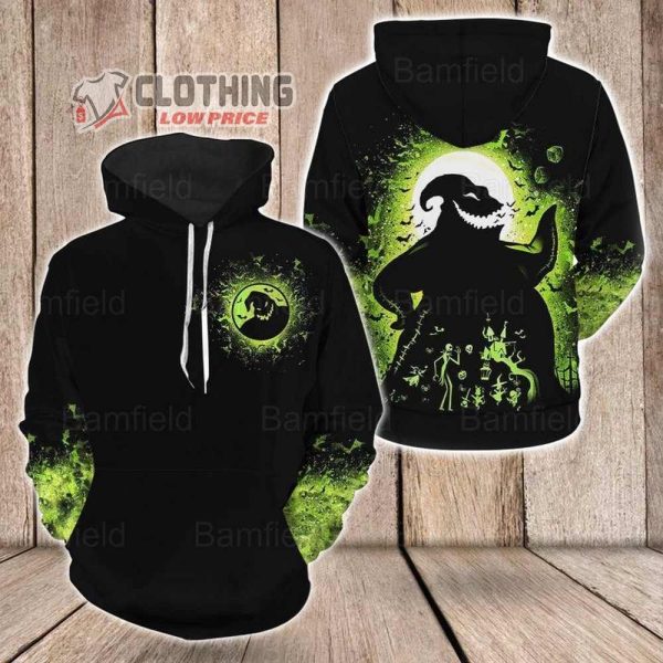 Halloween Oogie Boogie Hoodie, Halloween Boogieman Hoodie, Halloween 3D Tee, Nightmare Before Christmas Trendy Hoodie, Movie Halloween, Christmas Gift