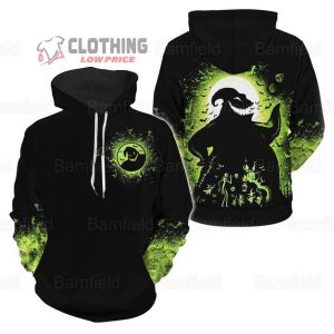 Halloween Oogie Boogie Hoodie, Halloween Boogieman Hoodie, Halloween 3D Tee, Nightmare Before Christmas Trendy Hoodie, Movie Halloween, Christmas Gift