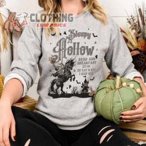 Halloween Sleepy Hollow Sweatshirt, Headless Horseman Sleepy Hollow Dead And Breakfast, Disney Halloween Horror Tee