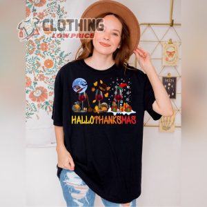 Happy Hallothanksmas Shirt Christmas Tee Fall Shirt Thanksgiving T Shirt Halloween Tee Thanksgiving Gift Ideas 2