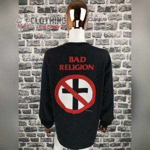 Hardcore Punk Bad Religion 1989 Vintage Long Sleeve T-Shirt, Bad Religion Los Angeles Rock Band 3D Sweatshirt