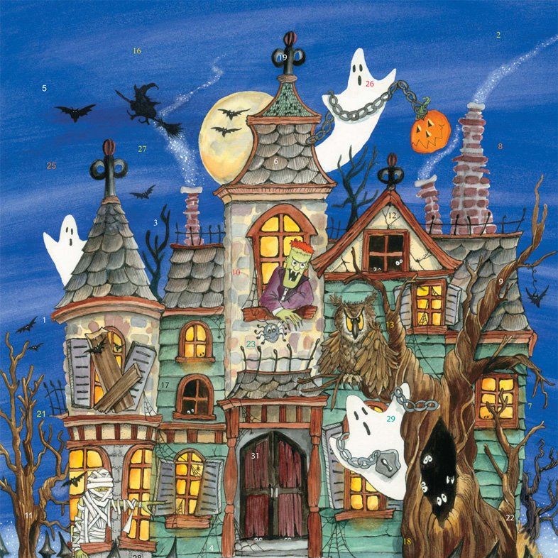 Haunted House Countdown Calendar amazon