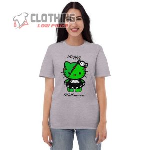 Hello Kitty Frankenstein Halloween Short Sleeve T Shirt 1