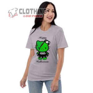 Hello Kitty Frankenstein Halloween Short Sleeve T Shirt 3