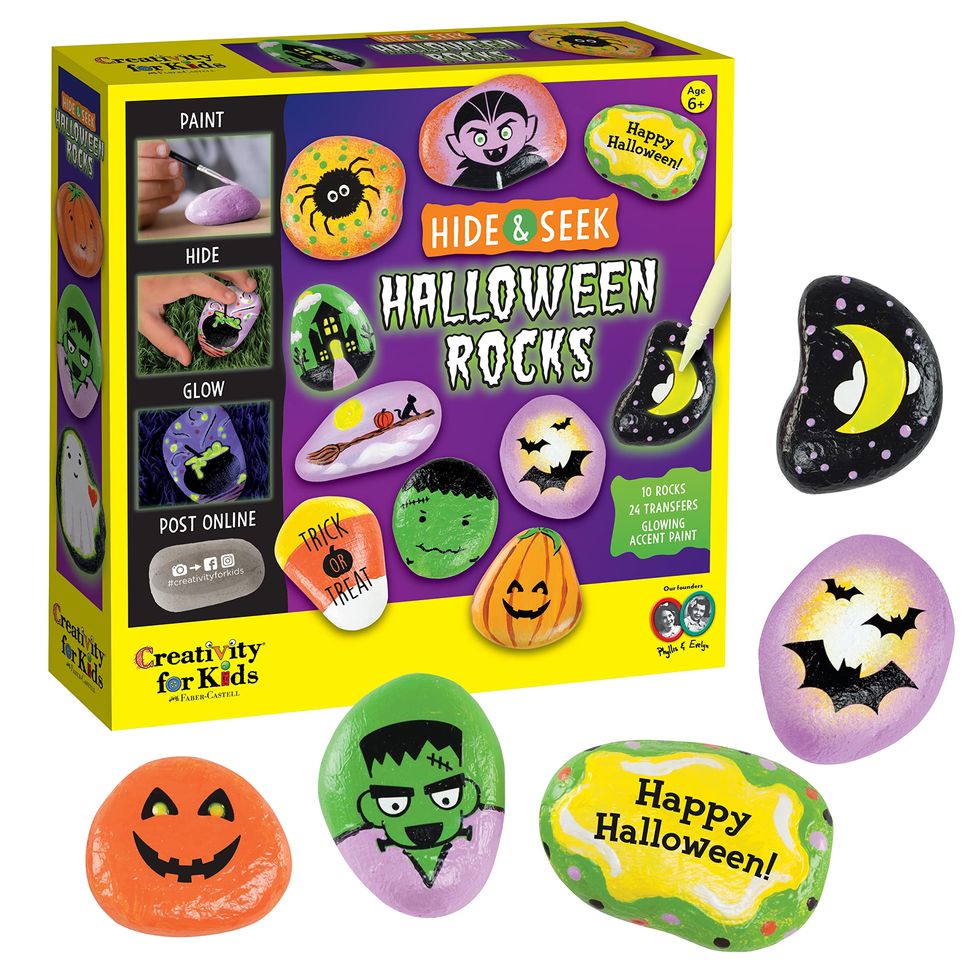 Hide Seek Halloween Rock Painting Kit halloween gifts for teens amazon