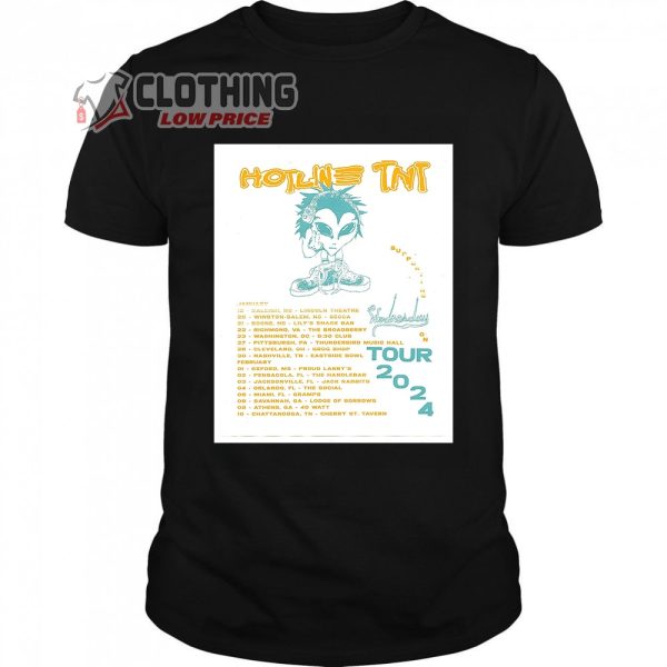 Hotline TNT 2024 Tour Dates Merch, Hotline TNT Album Tour Shirt, Hotline TNT – Wednesday 2024 Tour T-Shirt