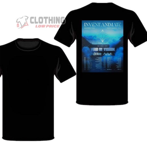 Invent Animate Heavener 2023 Tour Merch, Invent Animate Tour 2023 Schedule T-Shirt