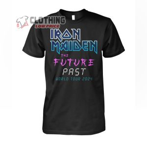 Iron Maiden World Tour 2024 Setlist Merch, Iron Maiden Tour 2024 Tickets Shirt, Iron Maiden Future Past Tour World Tour 2024 T Shirt