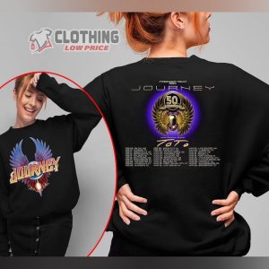 Journey World Tour 2024 Merch, Unisex Journey Freedom Tour 2024 Shirt, Journey Tour 2024 Tee, Journey Rock Band Vintage Concert T-Shirt