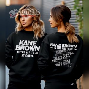 Kane Brown In The Air Tour Setlist 2024 Sweatshirt, Kane Brown 2024 Concert Shirt, Kane Brown Las Vegas Concert Merch