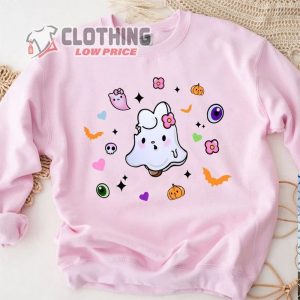 Kitty Ice Cream Halloween Sweatshirt, Kawaii Kitty Halloween Merch, Funny Halloween 2023 Shirt