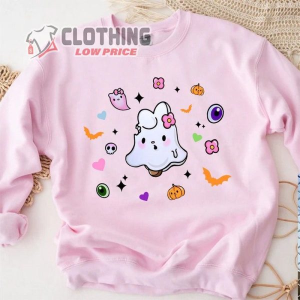 Kitty Ice Cream Halloween Sweatshirt, Kawaii Kitty Halloween Merch, Funny Halloween 2023 Shirt