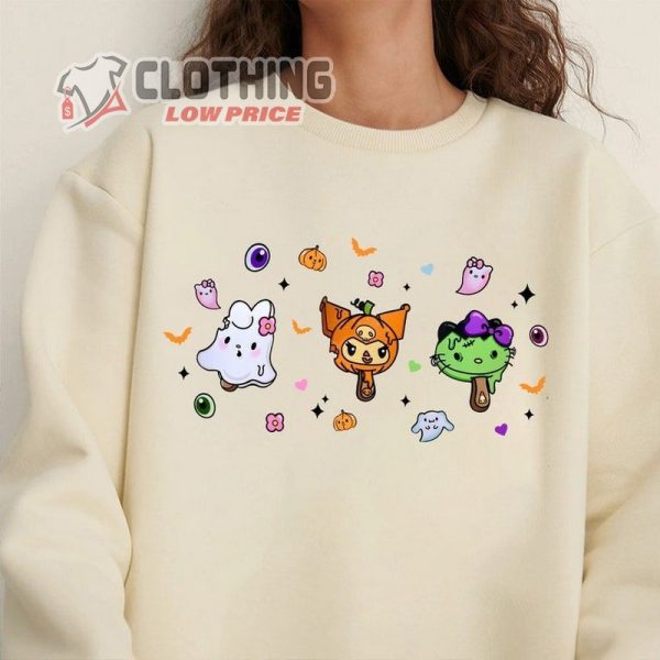 Kitty Halloween Spooky Shirt, Pinky Halloween 2023 Tee, Kawaii Kitty Halloween Hoodie