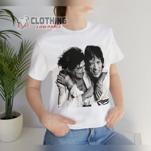 Keith Richards Mick Jagger Graphic Merch Rolling Stones White Unisex Tee Mick Jagger T Shirt Keith Richards T Shirt1