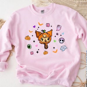 Kitty Pumpkin Halloween Shirt, Kawaii Kitty Halloween Tee, Funny Halloween 2023 Shirt