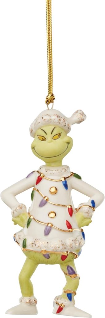 LENOX Grinch with Lights Ornament amazon