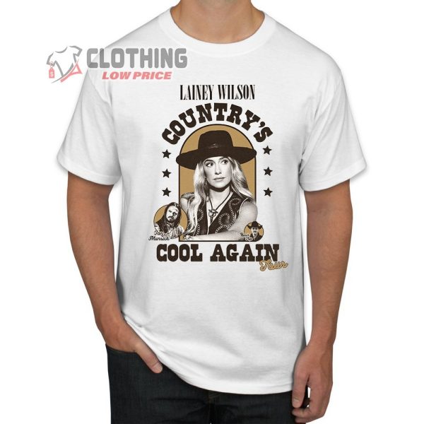 Lainey Wilson Tour 2024 Merch, Lainey Wilson, Ian Munsick, And Zach Top Shirt, Lainey Wilson Country’s Cool Again Tour T-Shirt