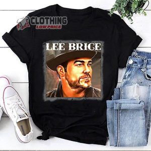 Lee Brice  Portrait T-Shirt, Lee Brice Graphic Tee Shirt, Lee Brice Vintage Shirt, Lee Brice Country Music Unisex Shirt