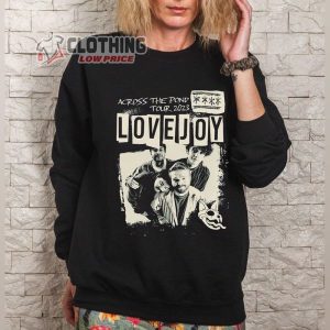 Lovejoy Across The Pond Tour 2023 Merch Fan Gifts Lovejoy The Lazy Cat Shirt Lovejoy Band Music Sweashirt 1