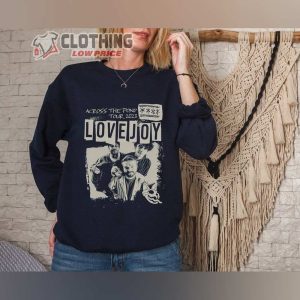 Lovejoy Across The Pond Tour 2023 Merch Fan Gifts Lovejoy The Lazy Cat Shirt Lovejoy Band Music Sweashirt 2