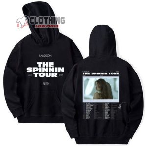 Madison Beer The Spinnin Tour 2024 Merch, Madison Beer Radio City Music Hall Tee, Madison Beer Tour Tickets T-Shirt
