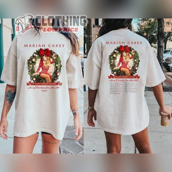 Mariah Carey Christmas Tour 2023 Shirt, All I Want For Christmas Is Mariah Carey Shirt, Mariah Carey Concert Shirt, Best Christmas Song Shirt, Christmas Tour Shirt