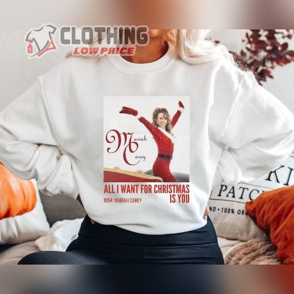 Mariah Carey Christmas Tour 2023 Shirt, Mariah Carey Merry Christmas One And All Tour 2023 Sweatshirt, Mariah Carey Tickets 2023 Merch