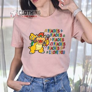 Mario Bowser Love Peaches Shirt Super Mario Pea3