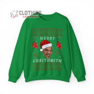Merry Chrithmith Mike Tyson Ugly Christmas Sweater Mike Tyson Holiday Sweater Funny Christmas Sweater Sweatshirt3