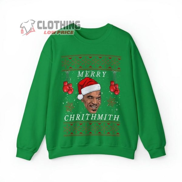 Merry Chrithmith Mike Tyson Ugly Christmas Sweater, Mike Tyson Holiday Sweater, Funny Christmas Sweater Sweatshirt