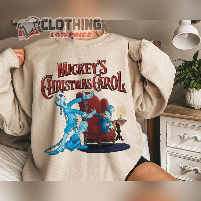 Mickey’s Christmas Carol Ducktales Santa Shirt, Mickeys Very Merry Christmas Shirt, Christmas 2023 Gift, Holiday Merch, Christmas Decor 2023 Trends Merch