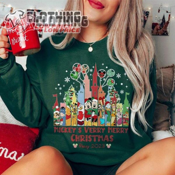 Mickey’s Very Merry Christmas Party 2023 Shirts, Christmas Matching Disney, Christmas Decor 2023 Shirt Ideas, Holiday Gift