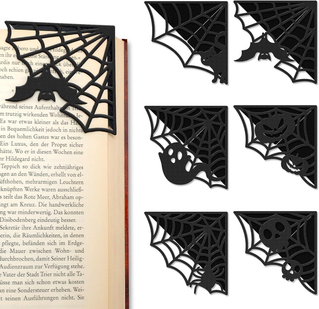 Mosailles Halloween Metal Bookmarks amazon