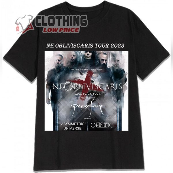 Ne Obliviscaris Exul Eu Uk Tour 2023 Trending Shirt, Ne Obliviscaris Tour Shirt, Ne Obliviscaris Setlist Merch