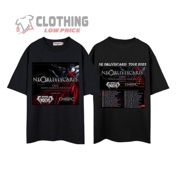 Ne Obliviscaris Exul North American Tour 2023 Shirt, Ne Obliviscaris Tour Dates Hoodie, Ne Obliviscaris Tickets Merch