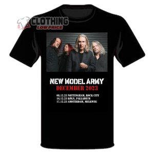 New Model Army December 2023 Tour Dates And Poster T-Shirt