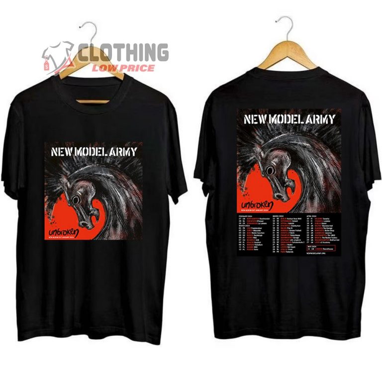 New Model Army Tour 2024 Merch New Model Army New Album Shirt New   New Model Army Tour 2024 Merch New Model Army New Album Shirt New Model Army Unbroken Tour 2024 Dates T Shirt 768x768 