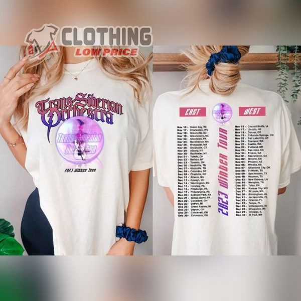 New Trans- Siberian Orchestra Christmas 2023 Winter Tour T- Shirt, Trans- Siberian Orchestra Concert Shirt, Trans- Siberian Orchestra Tour Date 2023 Merch