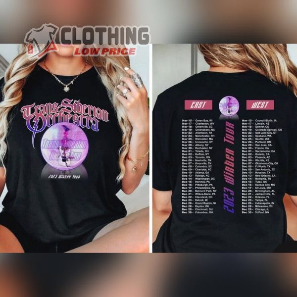 New Trans- Siberian Orchestra Christmas 2023 Winter Tour T- Shirt, Trans- Siberian Orchestra Concert Shirt, Trans- Siberian Orchestra Tour Date 2023 Merch