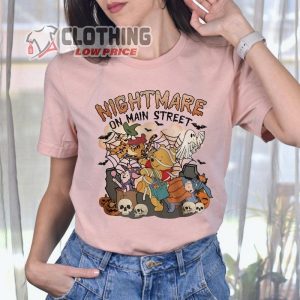 Nightmare On The Main Street Sweat Shirt, Winnie The Pooh Halloween Shirt, Nightmare On Main Street Pooh Shirt